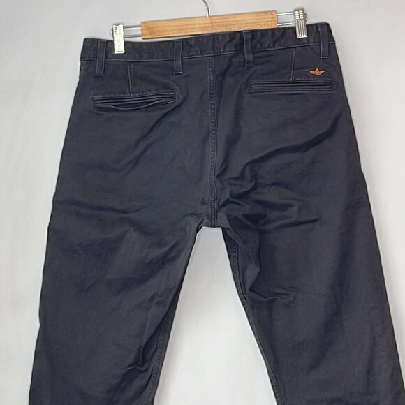 Dockers Pants Denim Slim Straight Leg Dark Wash Mid Rise Cotton - Picture 4 of 10